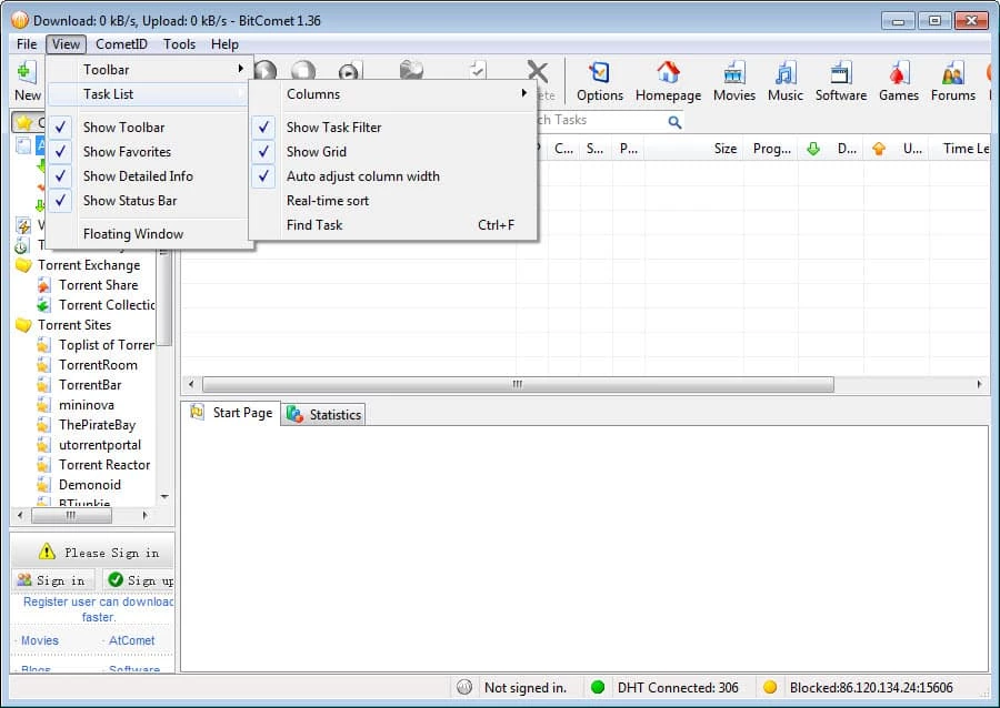 BitComet – screenshot 1